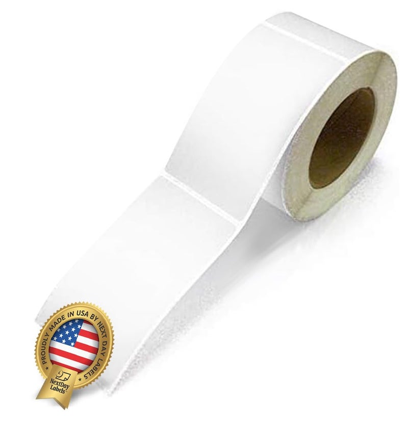 NextDayLabels 500 Rectangle Stickers (3"" x 5"") - Color Coding Labels Roll - Moving Labels for Boxes, Colored Inventory Stickers for Packing, Organizing, and Storage (White) - Image 1